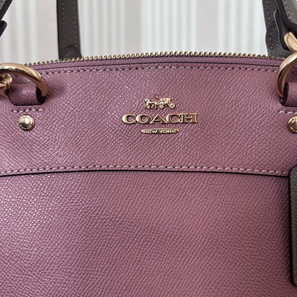 COACH MINI BROOKE CARRYALL in COLORBLOCK Dusty Rose Style # F31994 - Picture 2 of 14